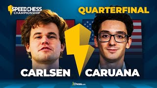 Carlsen v Caruana  A World Chess Championship REMATCH In The Speed Chess Championship  SCC 2022 [upl. by Salahcin]