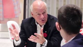 Humber journalist interviews Peter Mansbridge [upl. by Lateehs663]