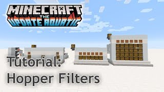 Minecraft 113 Tutorial All About Hopper Filters [upl. by Eidnam103]