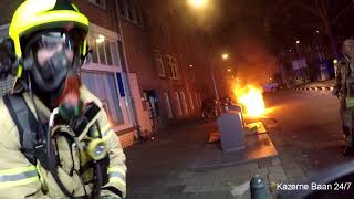 Brandweer Prio 1 Autobrand Rotterdam [upl. by Adrien]