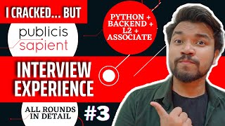 Publicis Sapient Interview Experience  Backend Developer  Associate L2 Interview Questions Answers [upl. by Atinahc464]