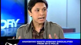 Akbayan Anakbayan reps spar over partylist row [upl. by Risan584]