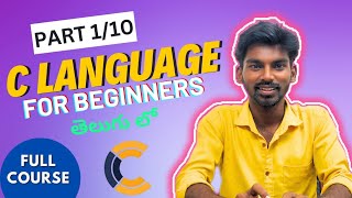 C language tutorial in telugu for beginners  Learn C language in Telugu  C programming [upl. by Yonatan743]