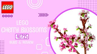 LEGO Cherry Blossoms Build amp Review — 40725 [upl. by Dyraj]