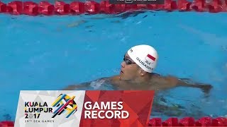 Swimming Mens 50m Breaststroke  Final  Gold Medal  29th SEA Games 2017 [upl. by Anidnamra]