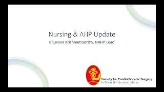 SCTS Board of Representatives BORS Annual Meeting  Nursing amp AHP Update [upl. by Sinaj217]