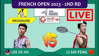 LEE ZII JIA 🇲🇾 vs LI SHI FENG 🇨🇳 LIVE French Open 23 法国公开赛 2nd Rd  Darence Chan Watchalong [upl. by Melonie142]