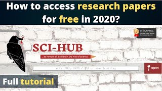 How to download the research papers in 2020  Using SciHub [upl. by Celle922]