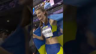 Yaroslava Mahuchikh secured GOLD for Ukraine at Paris2024 Olympics [upl. by Adnirem]