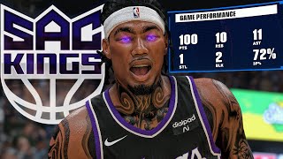 NBA 2K24 MyCAREER  100 POINT TRIPLE DOUBLE [upl. by Serdna]