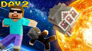 How we Got Trapped in SPACE in Minecraft [upl. by Jodee]