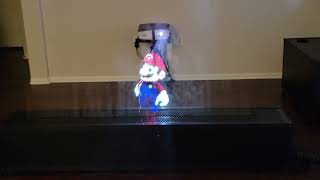 Super Mario Hologram Fog Screen Projection Using Water Vapor [upl. by Bonni]