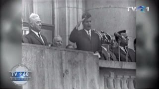 TVR 60 Discursul lui Nicolae Ceauşescu după invazia Cehoslovaciei din 1968 [upl. by Einniw]