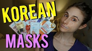 Korean Masks review Dr Dray [upl. by Eirahcaz]