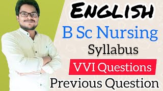 English B Sc Nursing  VVI Questions  English Syllabus  MPMSU Nursing English Paper  Nursing Guru [upl. by Twila107]