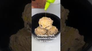 Recipe in comments Chipotle Dark Chocolate Chunk Ice Cream 🍨 [upl. by Shaffert]